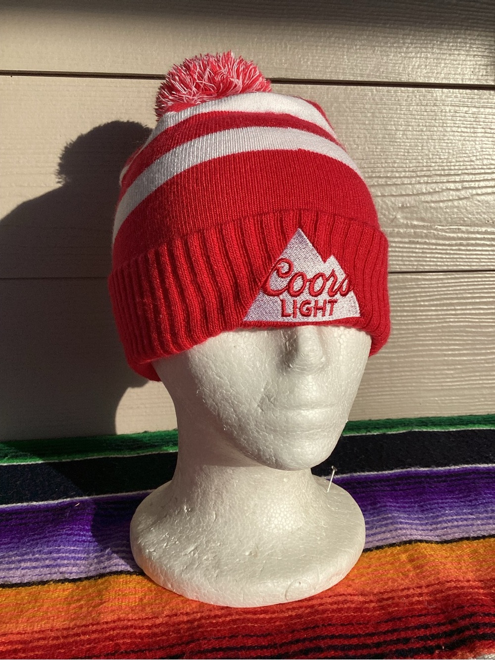Under armour x Coors light beanie hat with Pom
